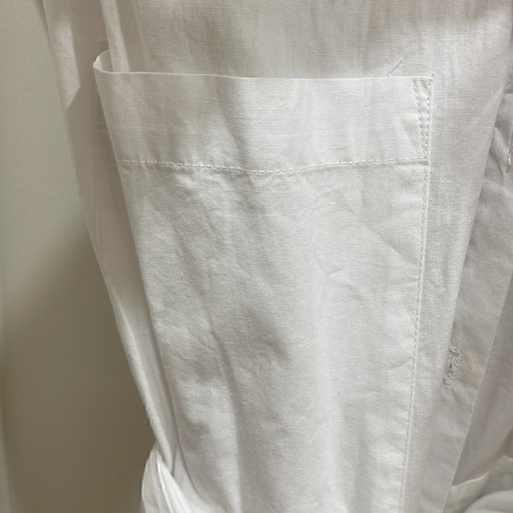 Peach Love White Romper Wrap Dress Size Small - Picture 4 of 8
